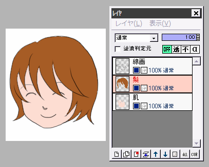 Tips 別レイヤで影をつける方法いろいろ イラスト講座 Azpainter2を使おう