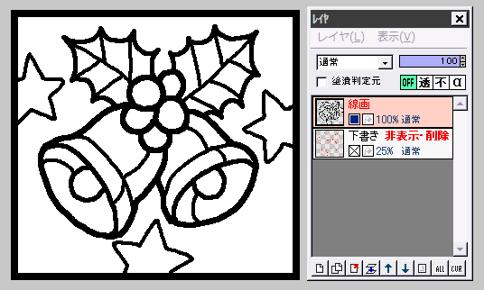 ステンドグラス風 メイキング イラスト講座 Azpainter2を使おう